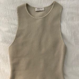 Aritzia sculpt knit tank top